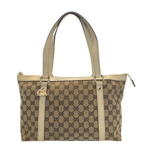 Gucci Abbey GG Canvas Tote Bag Brown